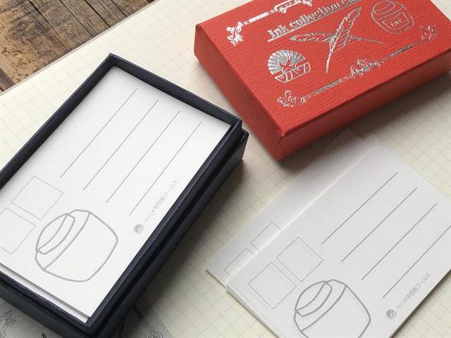 Tsubame-Note Ink Collection Mürekkep Deneme Kart Seti Deep Red-Defter-5-fleurdirect.live
