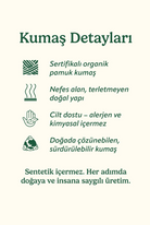 %100 Organik Pamuk Petrol Mavisi Bisiklet Yaka Uzun Kollu Erkek Üst