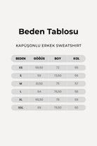 Kapüşonlu Organik Pamuklu Erkek Lacivert Sweatshirt