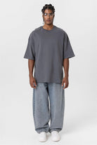 Basic Oversize Bisiklet Yaka Tişört