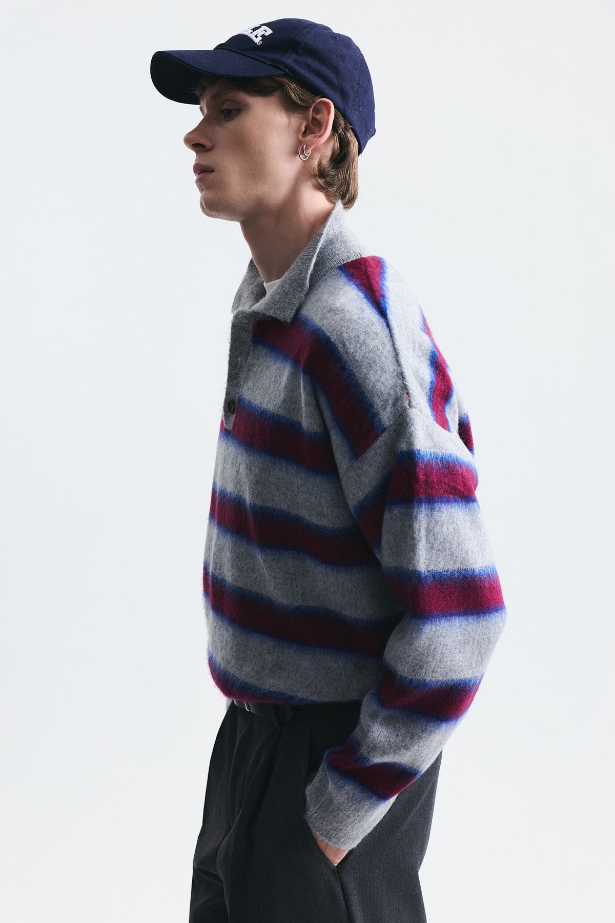Oversize Blok Renkli Triko Kazak