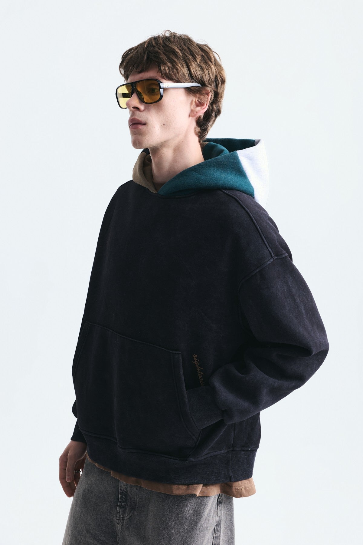 Boxy Fit Kapüşonlu Sweatshirt