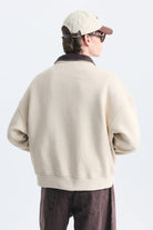 Metal Süslü Düğme Kapama Sweatshirt