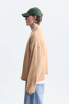 Boxy Fit Yazılı Sweatshirt