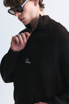 Fermuar Kapama Dik Yaka Sweatshirt