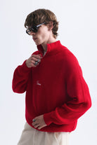 Fermuar Kapama Dik Yaka Sweatshirt
