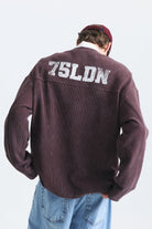 Dokulu London Baskılı Sweatshirt
