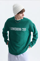 Dokulu London Baskılı Sweatshirt