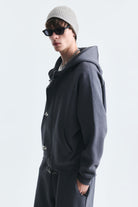 Oversize Klips Kapama Sweatshirt Takım
