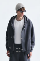 Oversize Klips Kapama Sweatshirt Takım