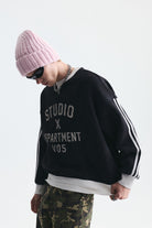 Kontrast Yaka Oversize Sweatshirt