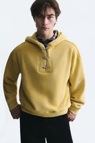 Boxy Fit Metal Klips Kapama Sweatshirt