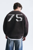 Miami Baskılı Bisiklet Yaka Sweatshirt