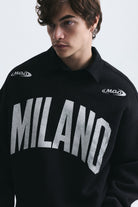 Milano Baskılı Oversize Sweatshirt