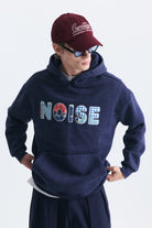 Nakışlı Oversize Kapüşonlu Sweatshirt