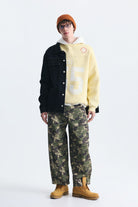 Oversize Baskılı Kapüşonlu Sweatshirt
