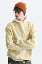 Oversize Baskılı Kapüşonlu Sweatshirt