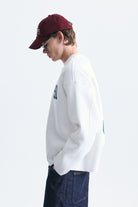 Oversize Baskılı Sweatshirt