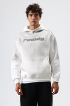 Oversize Baskılı Yıkamalı Hoodie