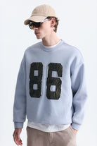 Oversize Bisiklet Yaka Sweatshirt