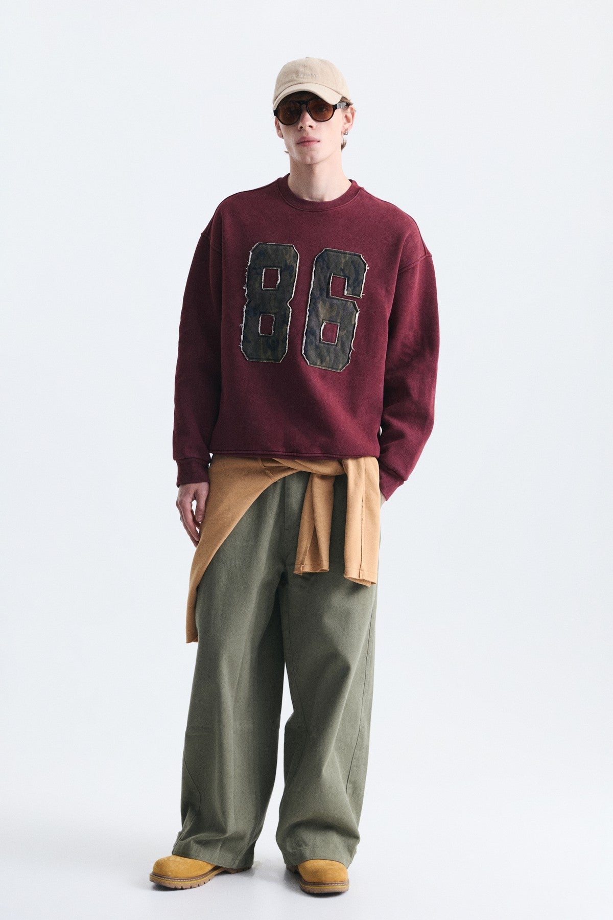 Oversize Bisiklet Yaka Sweatshirt
