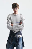Oversize Yazılı Sweatshirt
