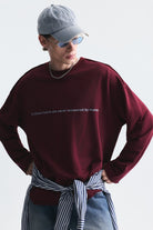 Oversize Yazılı Sweatshirt