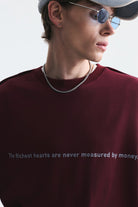 Oversize Yazılı Sweatshirt