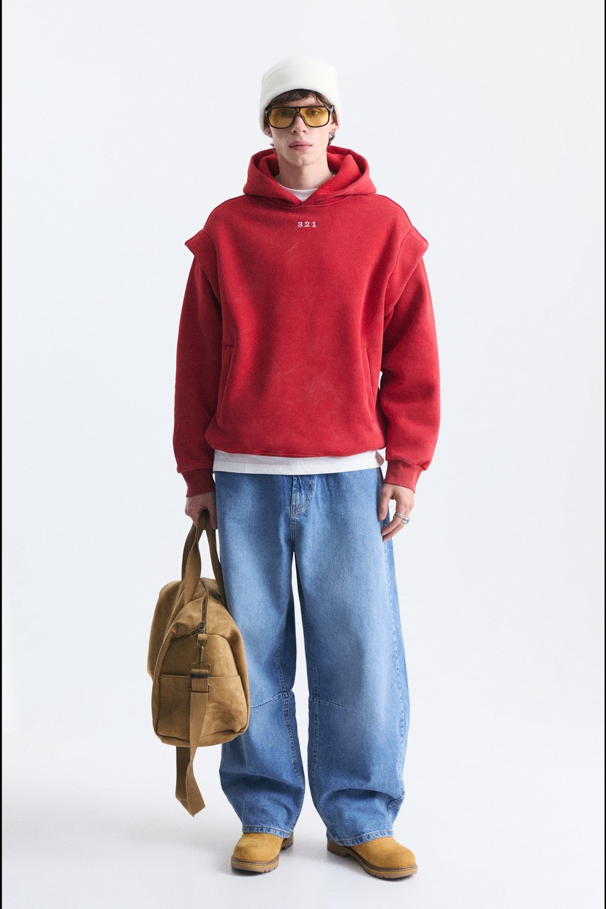 Oversize Yıkamalı Sweatshirt