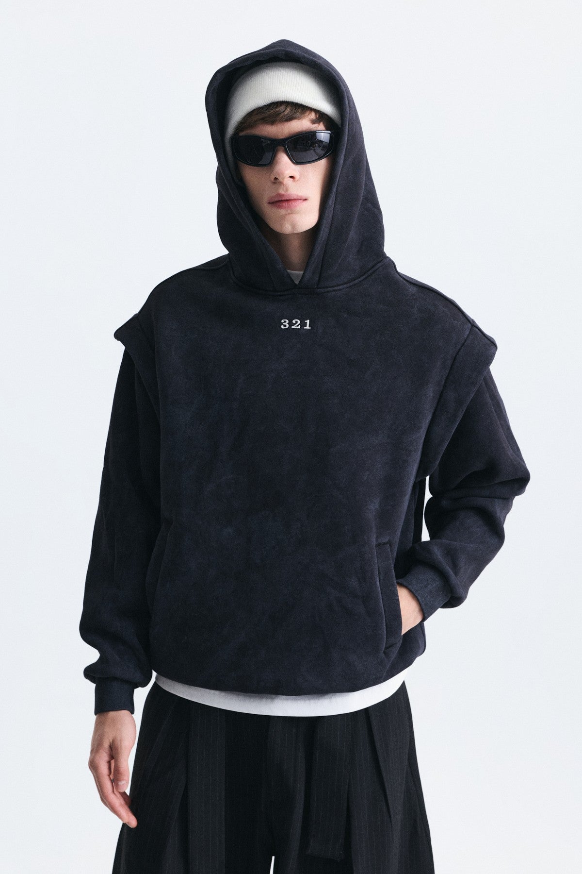 Oversize Yıkamalı Sweatshirt