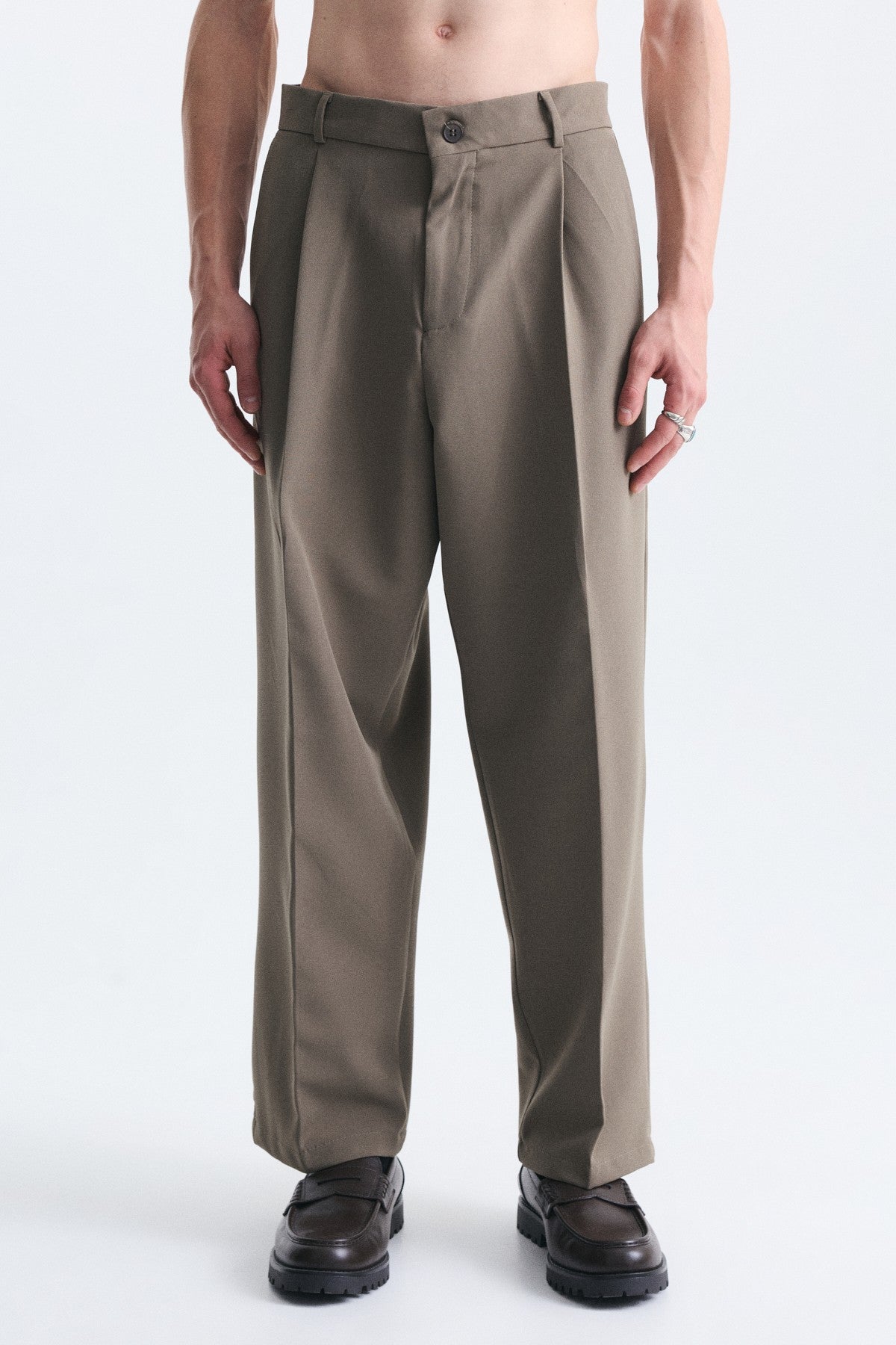 Relax Fit Gömlek Ve Pantolon Takım