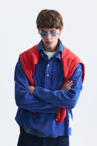 Relax Fit Polo Yaka Sweatshirt