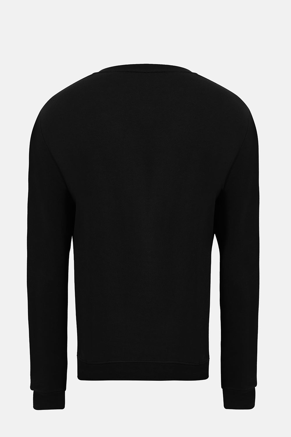Vaneda-Bisiklet Yaka Regular Fit Next Unisex Sweatshirt Siyah-2-fleurdirect.live