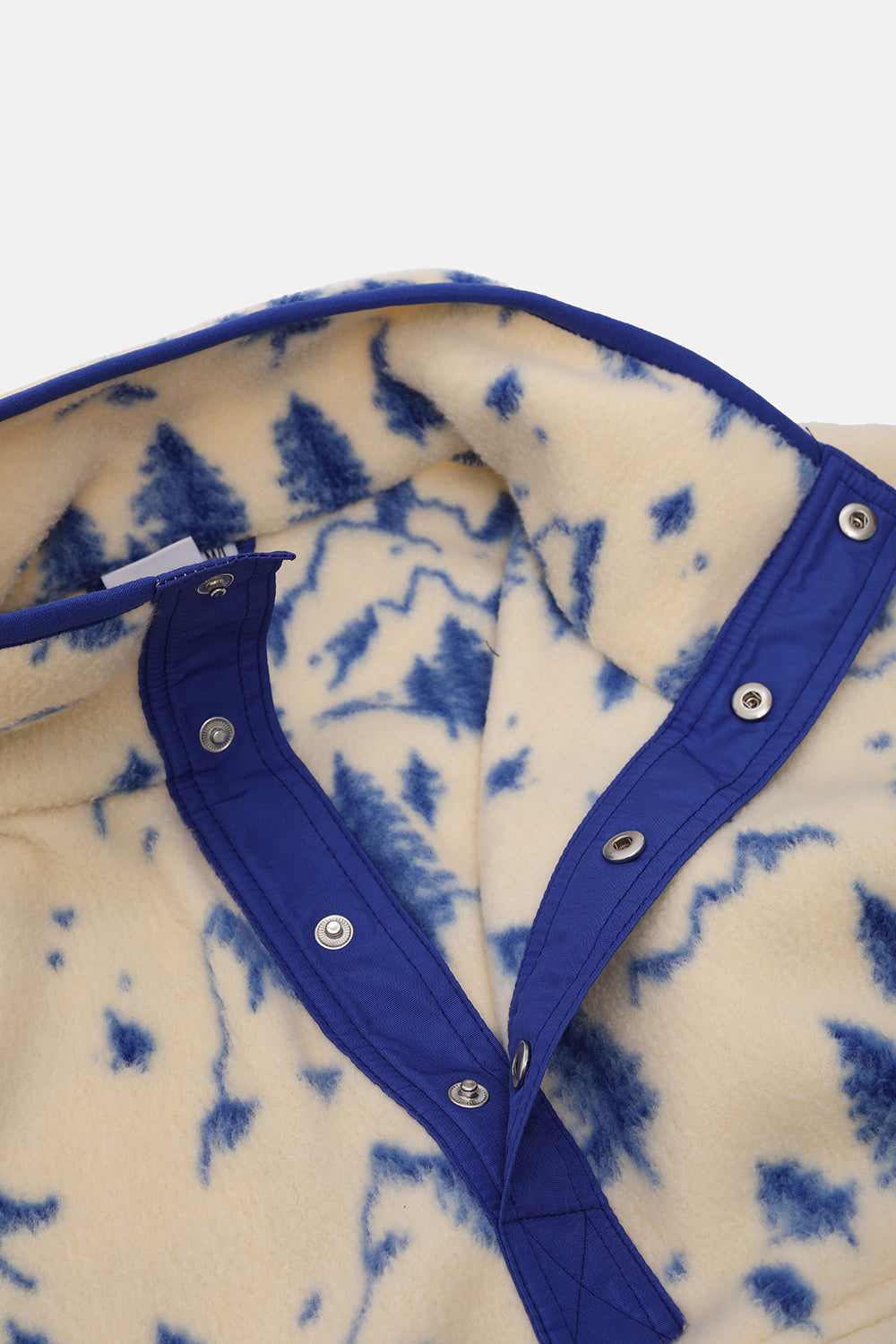 Vaneda-Regular Fit Next Unisex Polar Desenli Mavi-3-fleurdirect.live