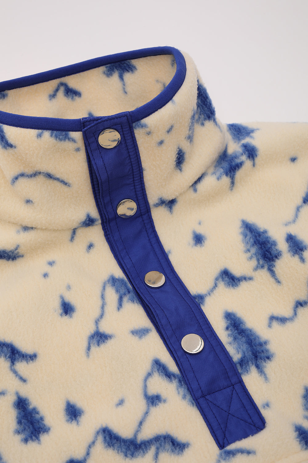 Vaneda-Regular Fit Next Unisex Polar Desenli Mavi-4-fleurdirect.live