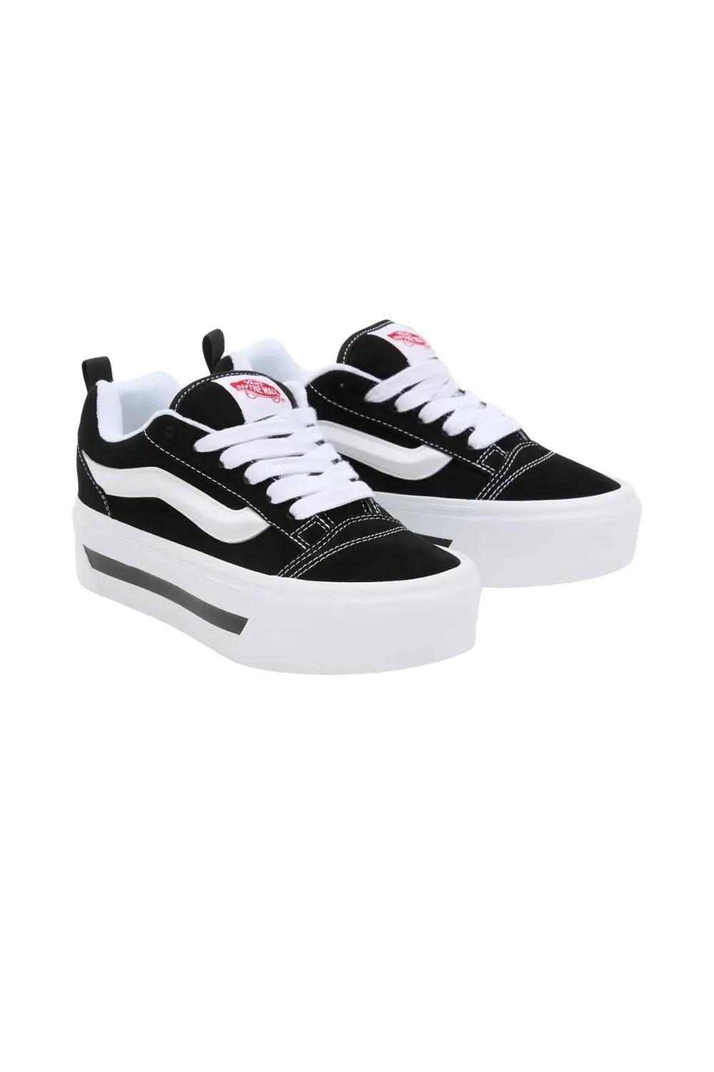 Vans-Knu Stack Black / White-Sneakers-3-fleurdirect.live