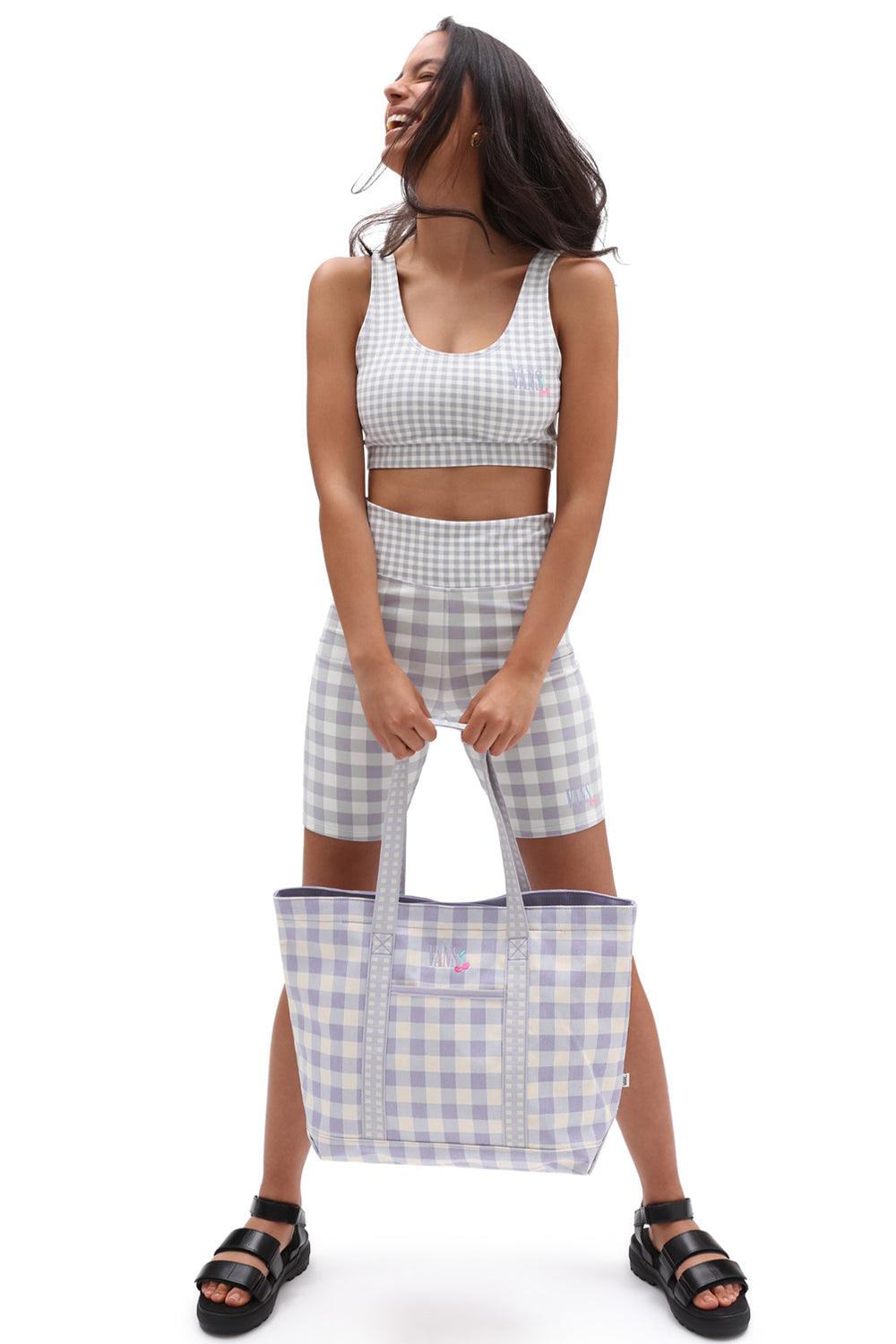 Vans-Mixed Up Gingham Bralette Languid Lavender-Crop Top-1-fleurdirect.live