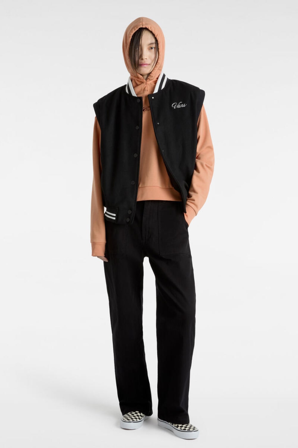 Vans-W Essential Ft Rlx Po Carnelian-Sweatshirts & Hoodies-5-fleurdirect.live