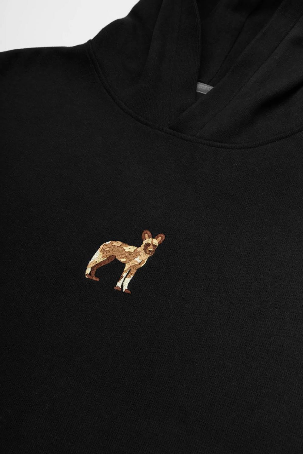 WWF Market-Afrika Yaban Köpeği Hoodie - Siyah-Sweatshirts & Hoodies-2-fleurdirect.live