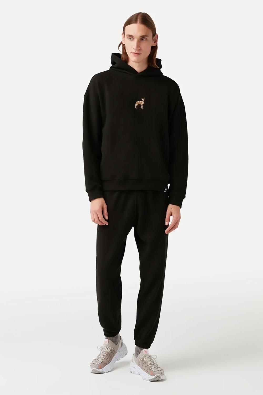 WWF Market-Afrika Yaban Köpeği Hoodie - Siyah-Sweatshirts & Hoodies-5-fleurdirect.live