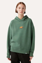 WWF Market-Bizon Hoodie - Su Yeşili-Sweatshirts & Hoodies-4-fleurdirect.live