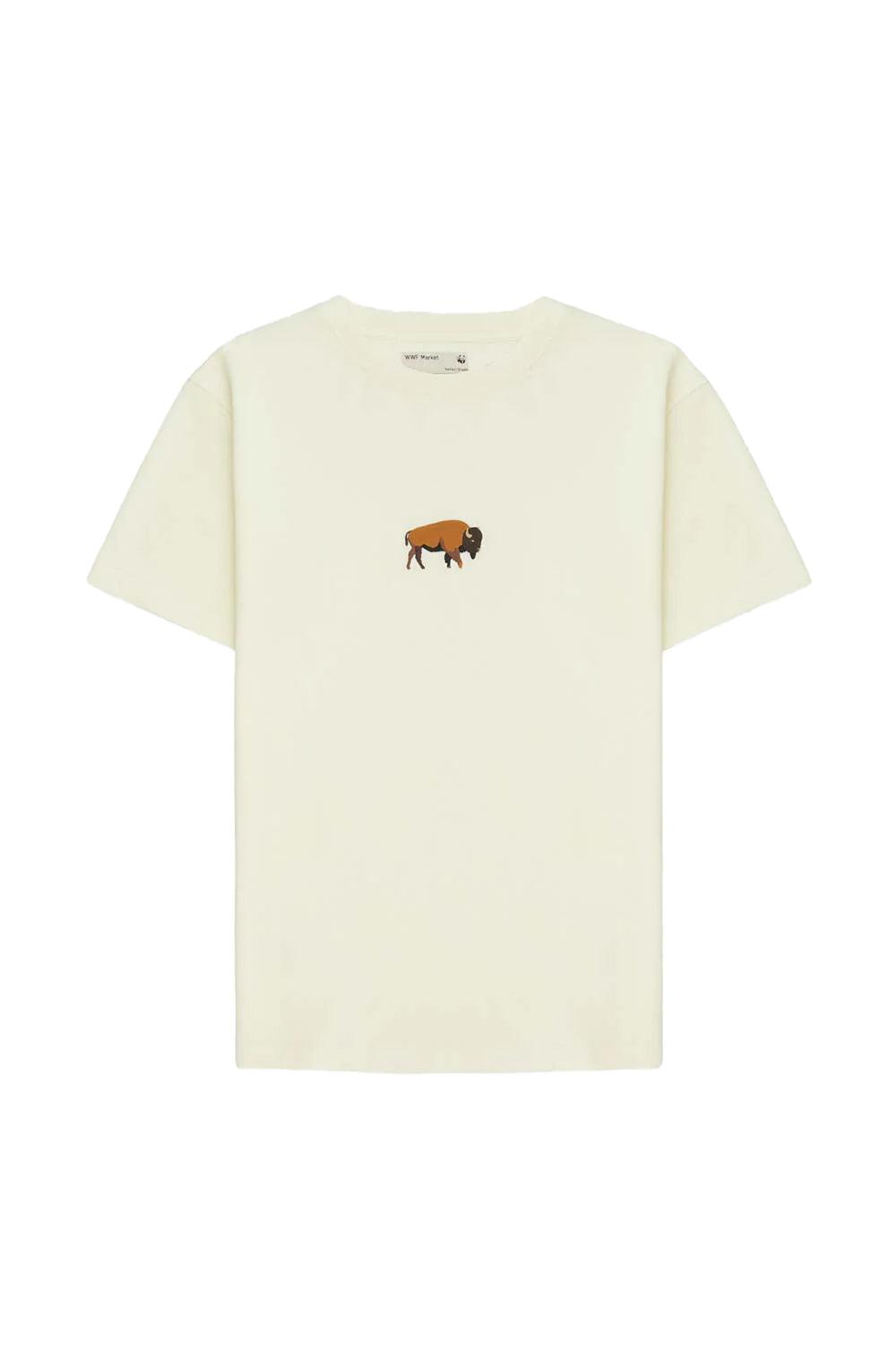 WWF Market-Bizon T-Shirt - Bej-T-Shirts-1-fleurdirect.live