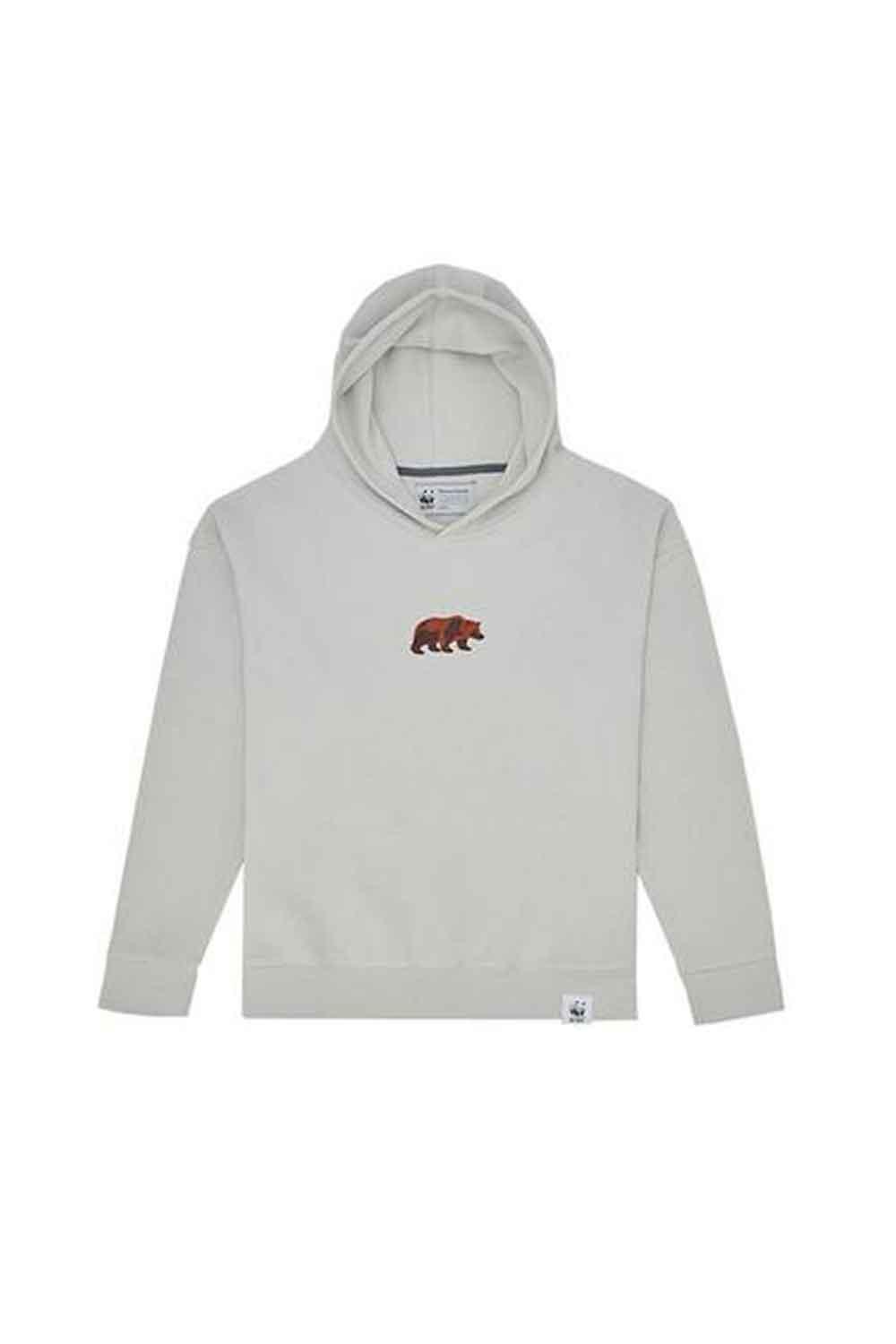 WWF Market-Bozayı Çocuk Hoodie - Açık Gri-Sweatshirts & Hoodies-1-fleurdirect.live