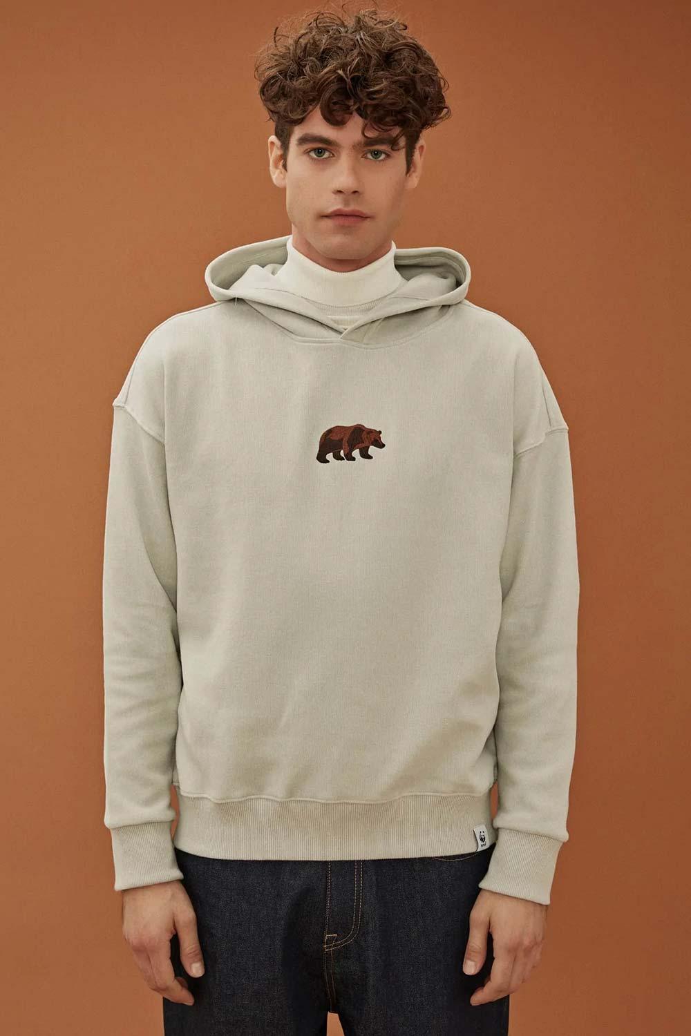 WWF Market-Bozayı Hoodie - Açık Gri-Sweatshirts & Hoodies-5-fleurdirect.live