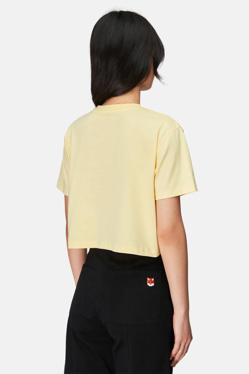 WWF Market-Cin Baykuşu Crop T-shirt - Açık Sarı-T-Shirts-3-fleurdirect.live