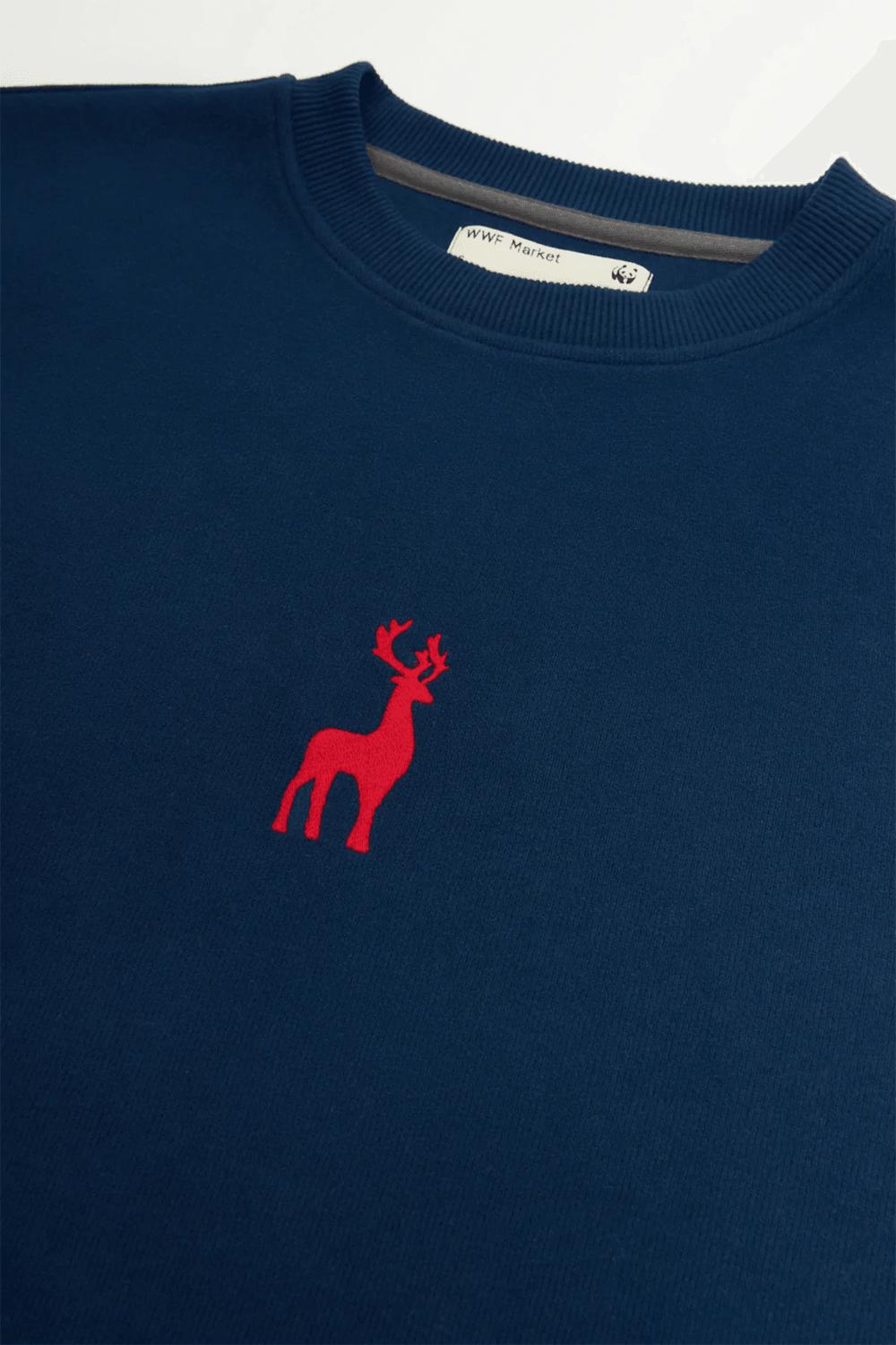 WWF Market-Geyik Sweatshirt - Lacivert-Sweatshirts & Hoodies-2-fleurdirect.live