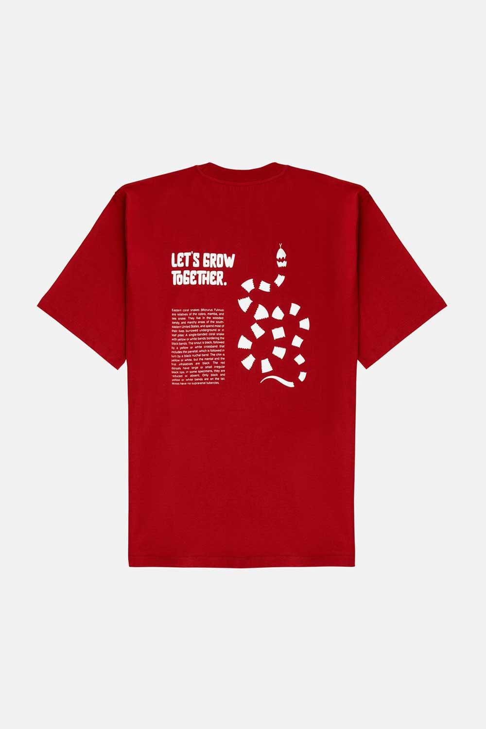 WWF Market-Grow Oversize T-Shirt - Koyu Oranj-T-Shirts-3-fleurdirect.live