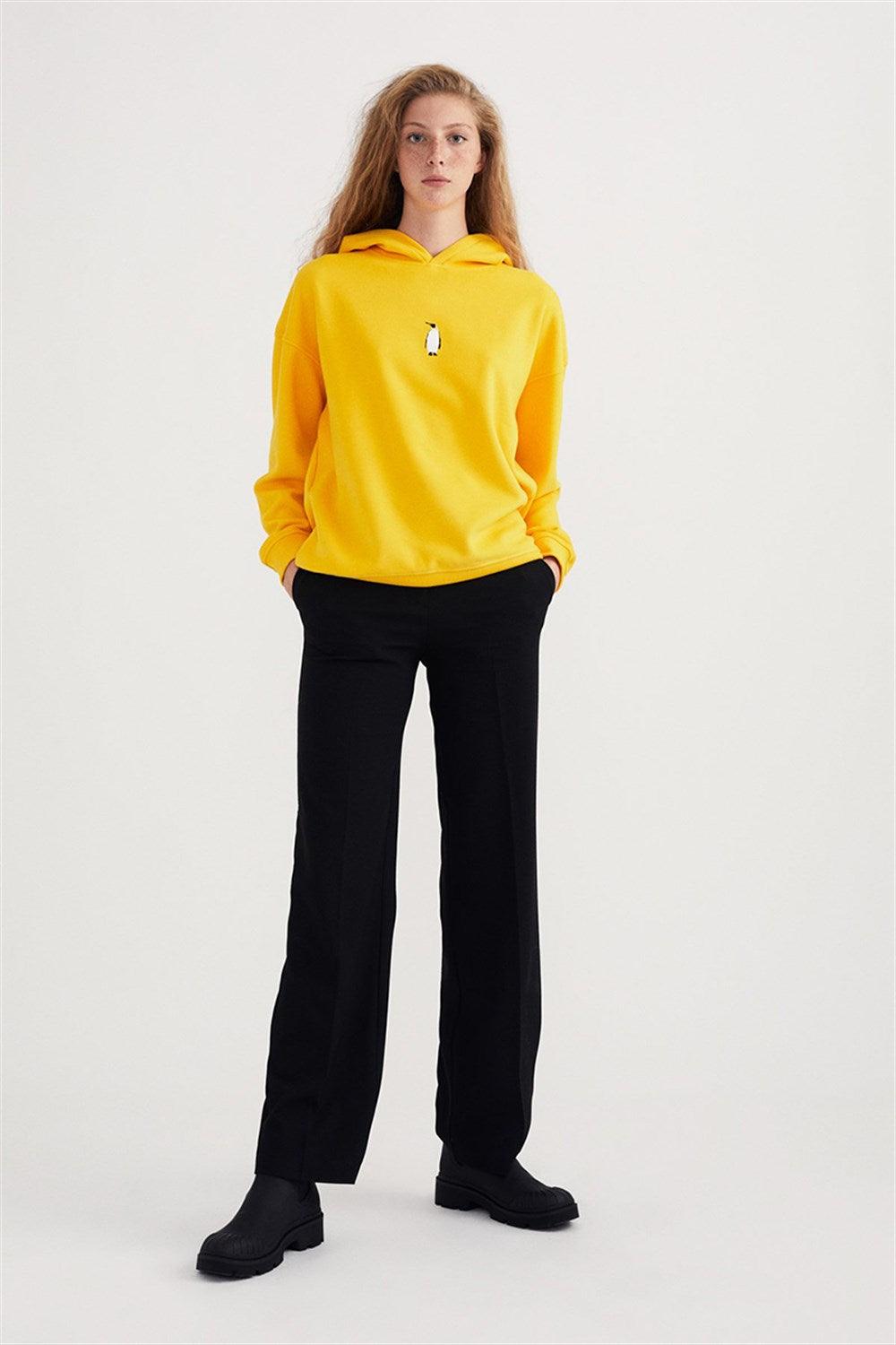 WWF Market-İmparator Penguen Hoodie - Sarı-Sweatshirts & Hoodies-2-fleurdirect.live