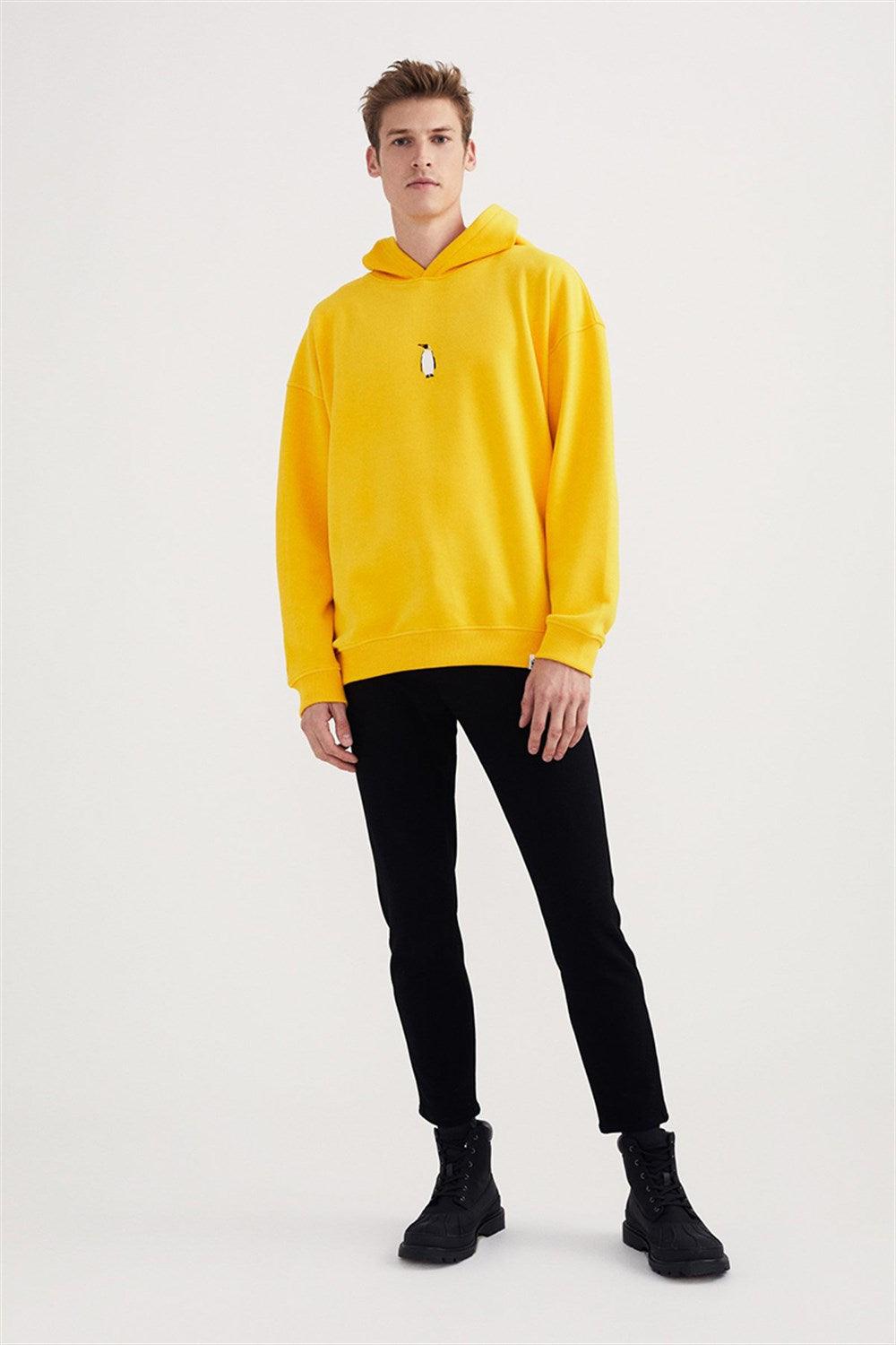 WWF Market-İmparator Penguen Hoodie - Sarı-Sweatshirts & Hoodies-3-fleurdirect.live