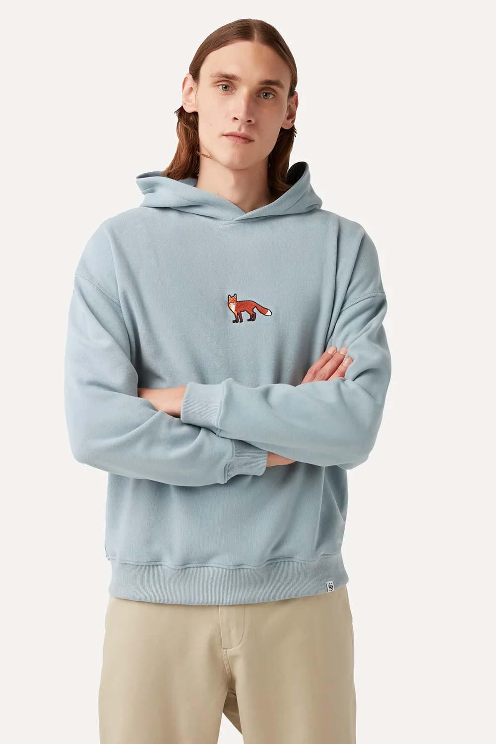 WWF Market-Kızıl Tilki Hoodie - Açık Mavi-Sweatshirts & Hoodies-3-fleurdirect.live